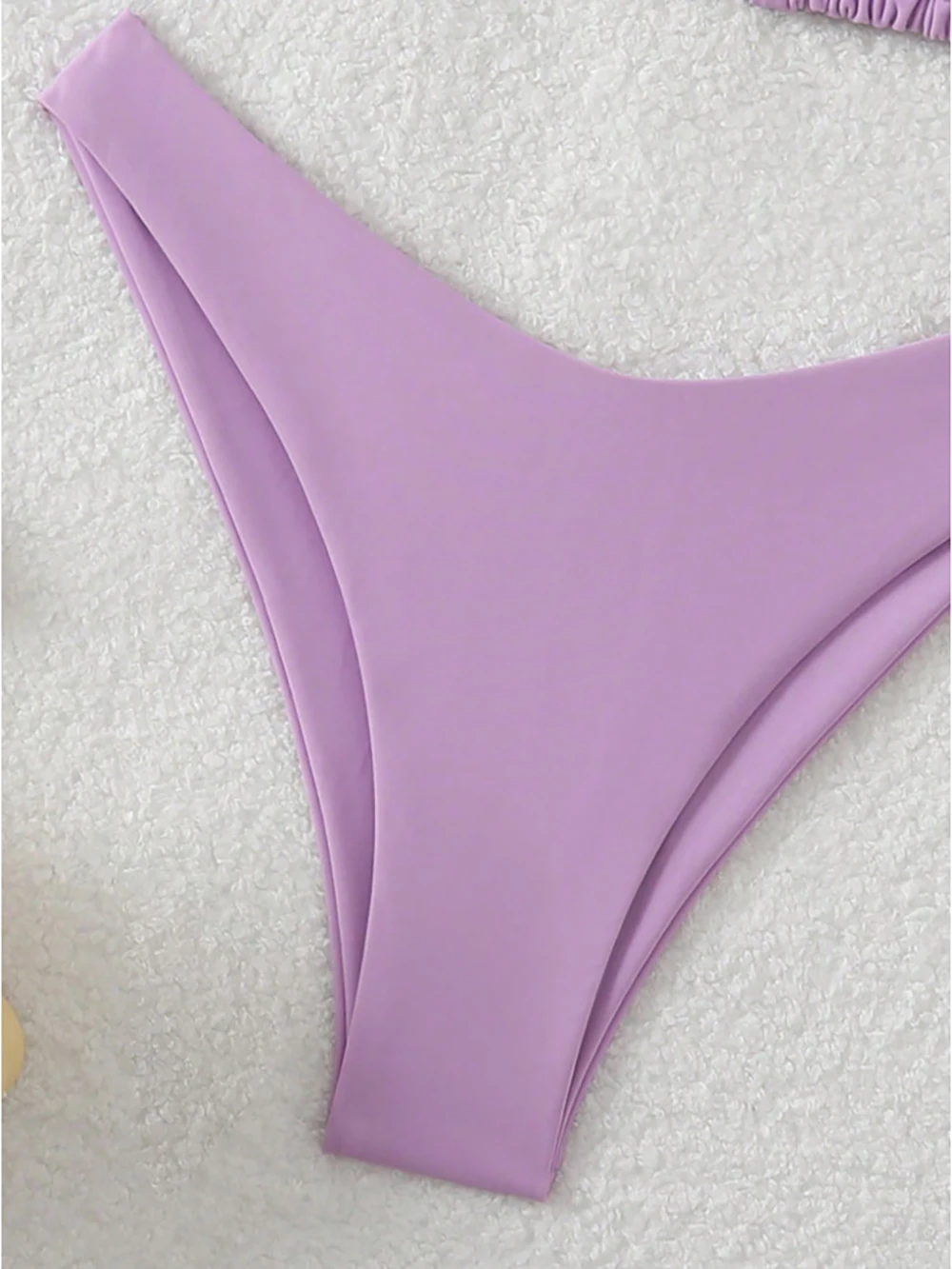 Sexy Solid Halter Lace Up Low Waist Bikini Set Women's 2 Pieces Swimsuit Triangle Thong Swimwear Bathing Suit Brazilian Biquini
