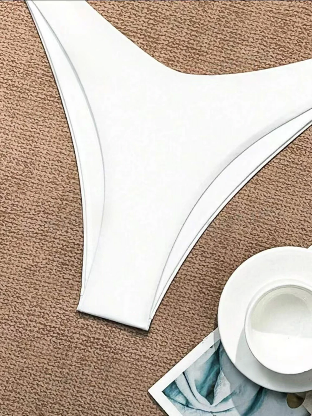Sexy Solid Halter Lace Up Low Waist Bikini Set Women's 2 Pieces Swimsuit Triangle Thong Swimwear Bathing Suit Brazilian Biquini