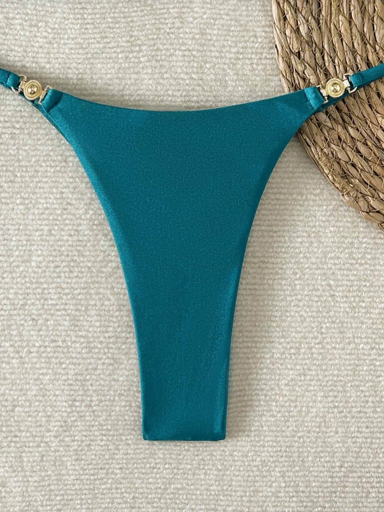 New Sexy Sheen High-Cut Bikini Set Shiny Swimwear for Women Push Up Triangle Top Brazilian Cheeky Bottom Beach Pool Vacation