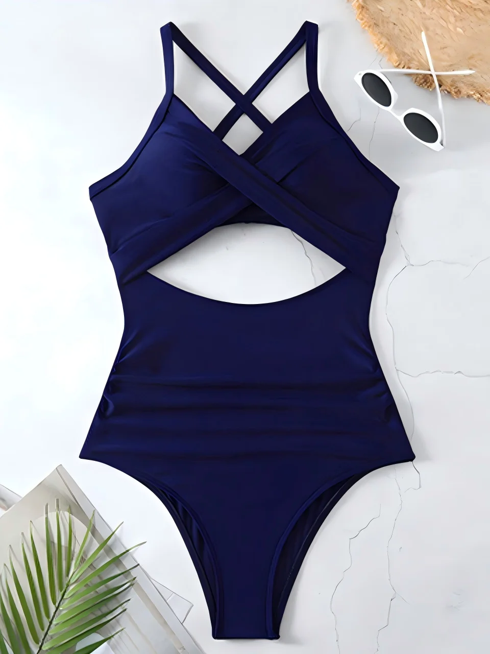 Plain Ruched Swimsuit Women One Piece Solid Swimwear Female Beachwear Bathers Bathing Swimming Swim Bodysuit Summer