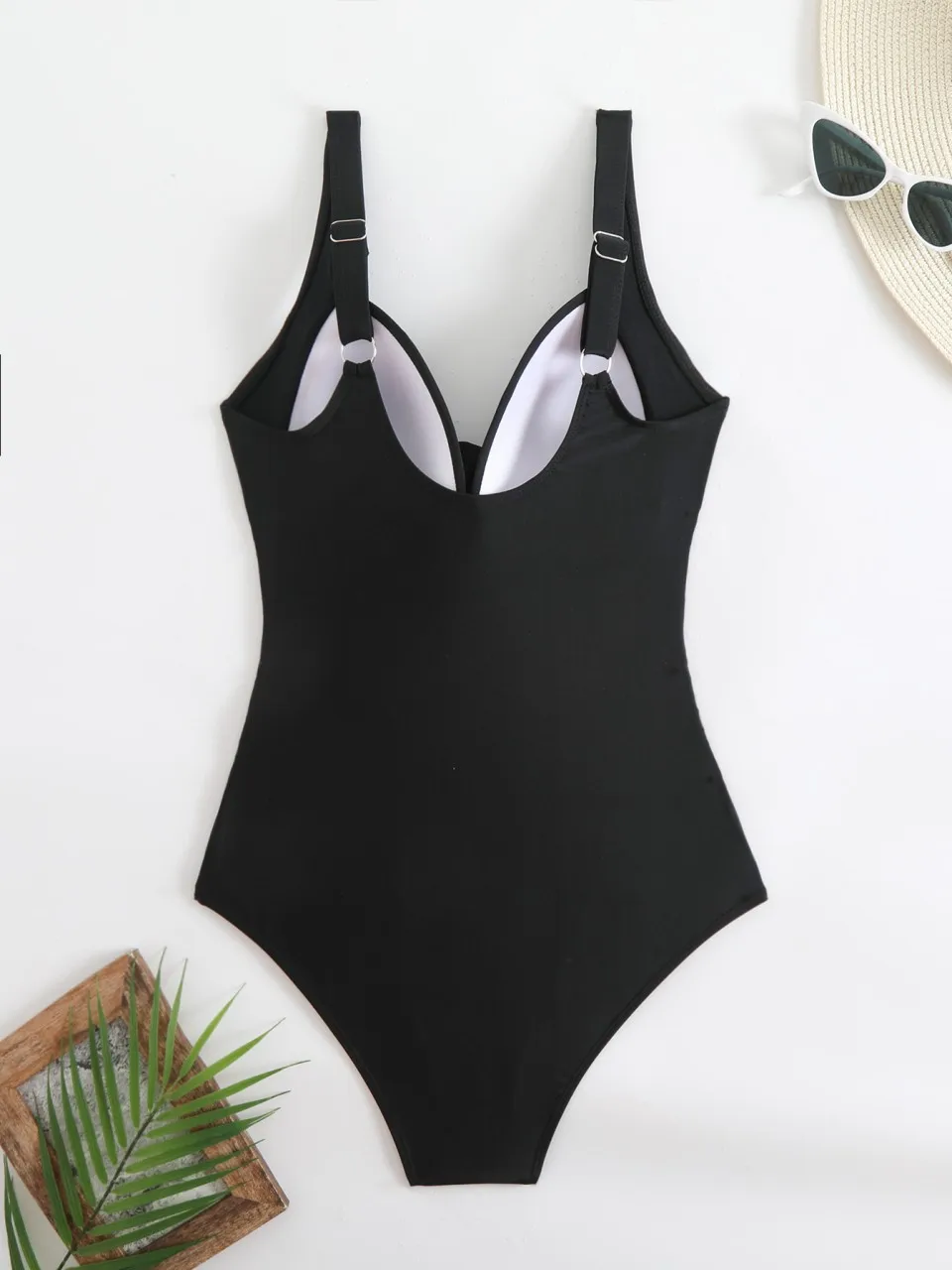 Plain Ruched Swimsuit Women One Piece Solid Swimwear Female Beachwear Bathers Bathing Swimming Swim Bodysuit Summer