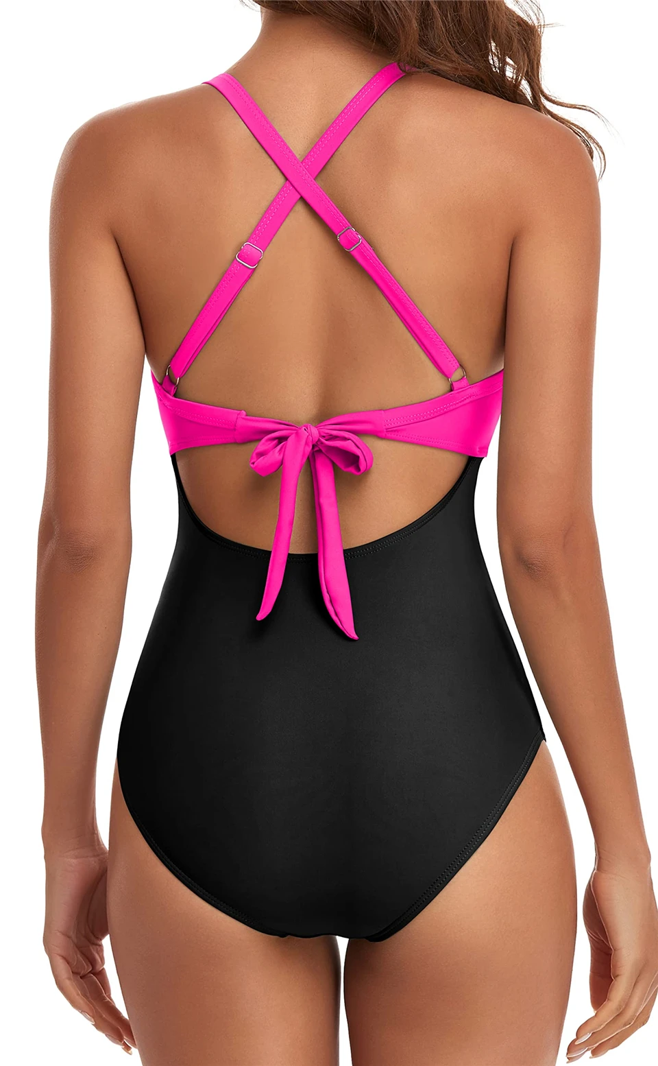 Plain Ruched Swimsuit Women One Piece Solid Swimwear Female Beachwear Bathers Bathing Swimming Swim Bodysuit Summer