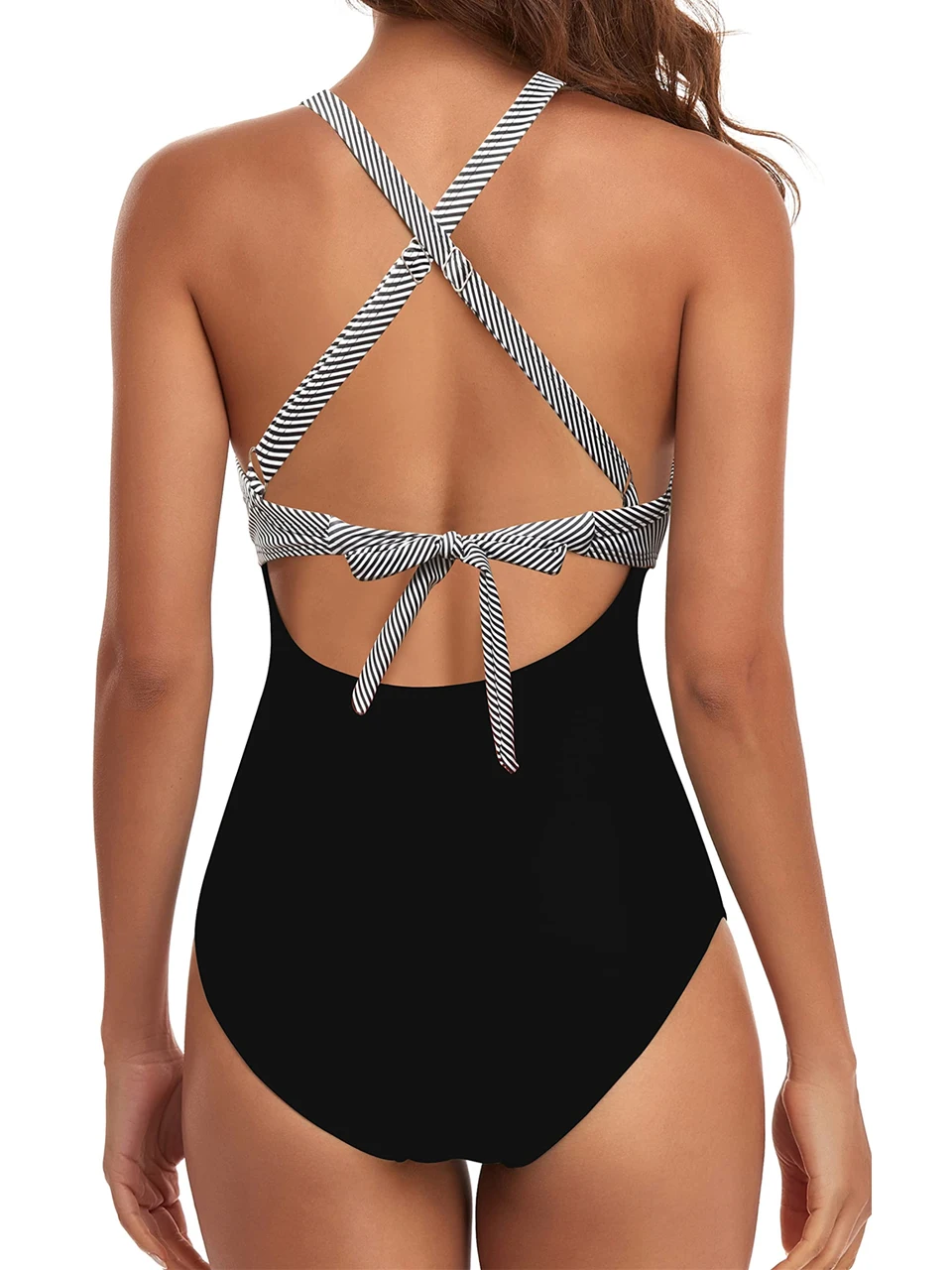Plain Ruched Swimsuit Women One Piece Solid Swimwear Female Beachwear Bathers Bathing Swimming Swim Bodysuit Summer