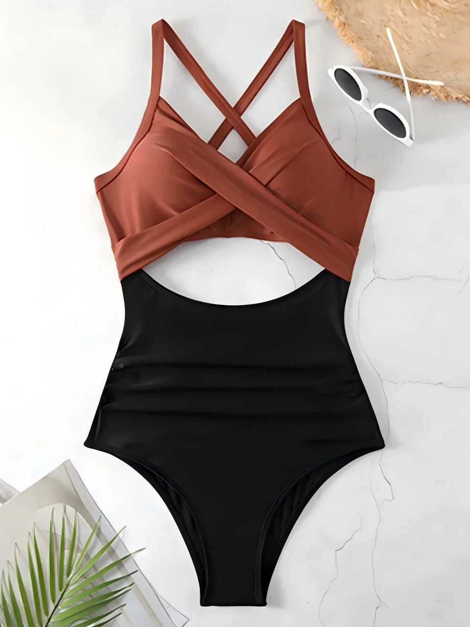 Plain Ruched Swimsuit Women One Piece Solid Swimwear Female Beachwear Bathers Bathing Swimming Swim Bodysuit Summer