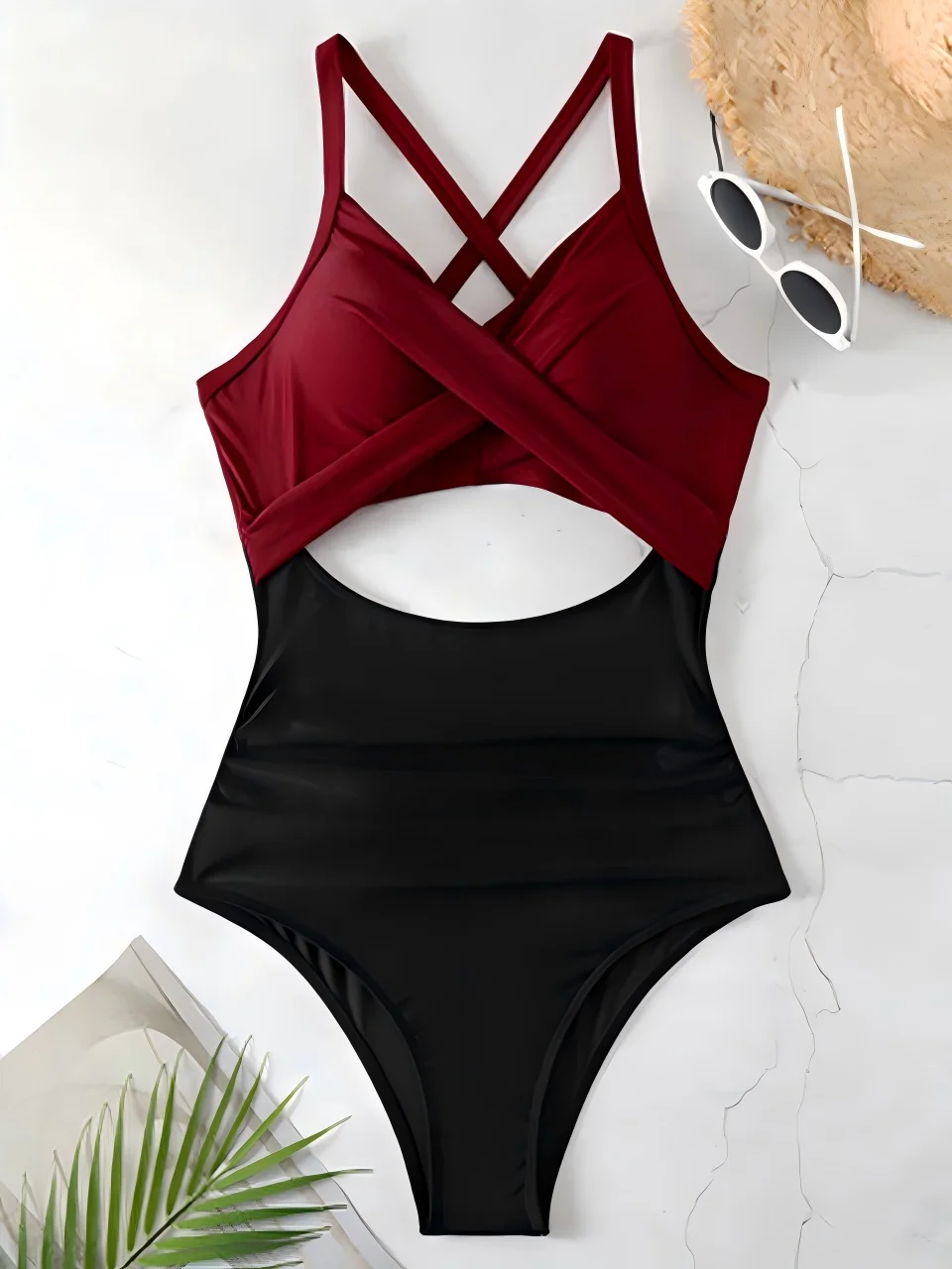 Plain Ruched Swimsuit Women One Piece Solid Swimwear Female Beachwear Bathers Bathing Swimming Swim Bodysuit Summer