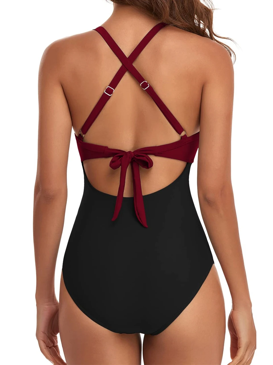 Plain Ruched Swimsuit Women One Piece Solid Swimwear Female Beachwear Bathers Bathing Swimming Swim Bodysuit Summer