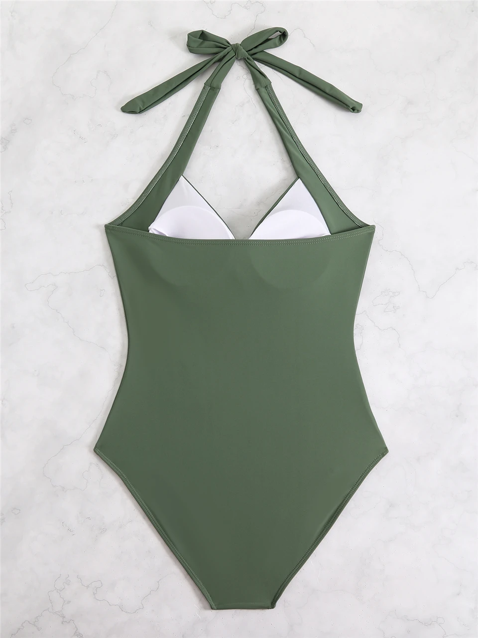 Plain Ruched Fashion Swimsuit Women 2026 One Piece Lace Up Swimwear Female Bathers Bathing Swimming Bodysuit Summer Beachwear