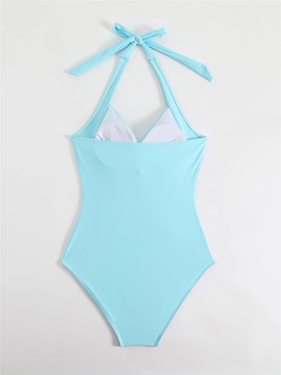 Plain Ruched Fashion Swimsuit Women 2026 One Piece Lace Up Swimwear Female Bathers Bathing Swimming Bodysuit Summer Beachwear