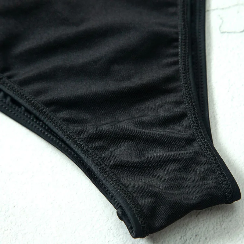 2025 Sexy Splicing Mesh See Through Female Swimwear One Piece Swimsuit Women High Cut Monokini Bathing Suit Swim Beach Wear