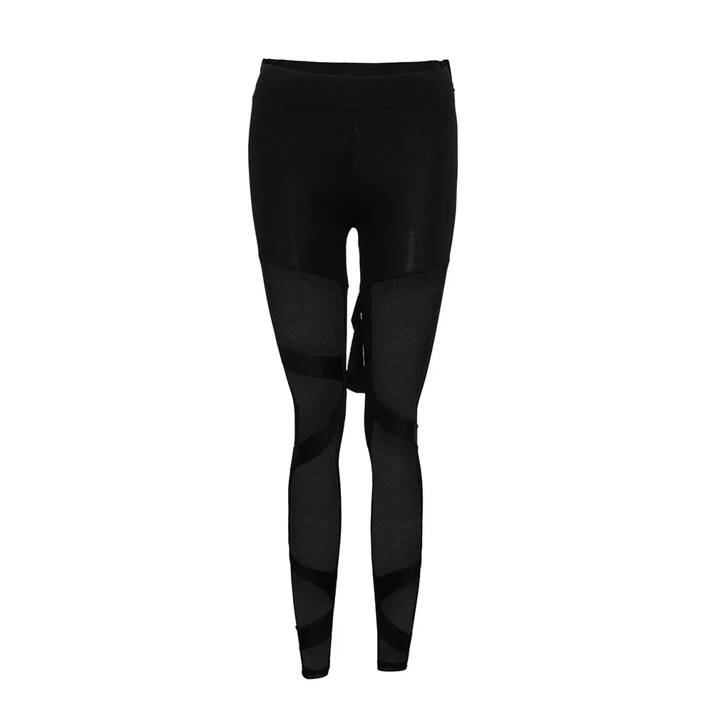 Summer Black High Waist Mesh Women Leggings Hip Push Up Sexy Gym Yoga Pants Female Translucent Sportswear Seamless Leggings