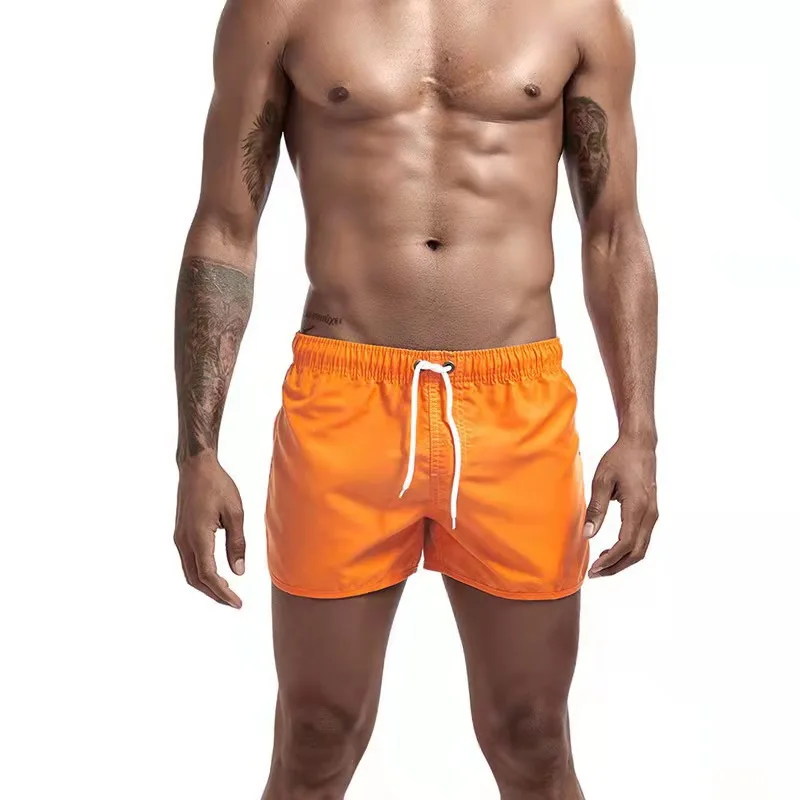 2026 New Summer Men's Swimwear Shorts Brand Beachwear Sexy Swim Trunks Men Swimsuit Low Waist Breathable Beach Wear Surf