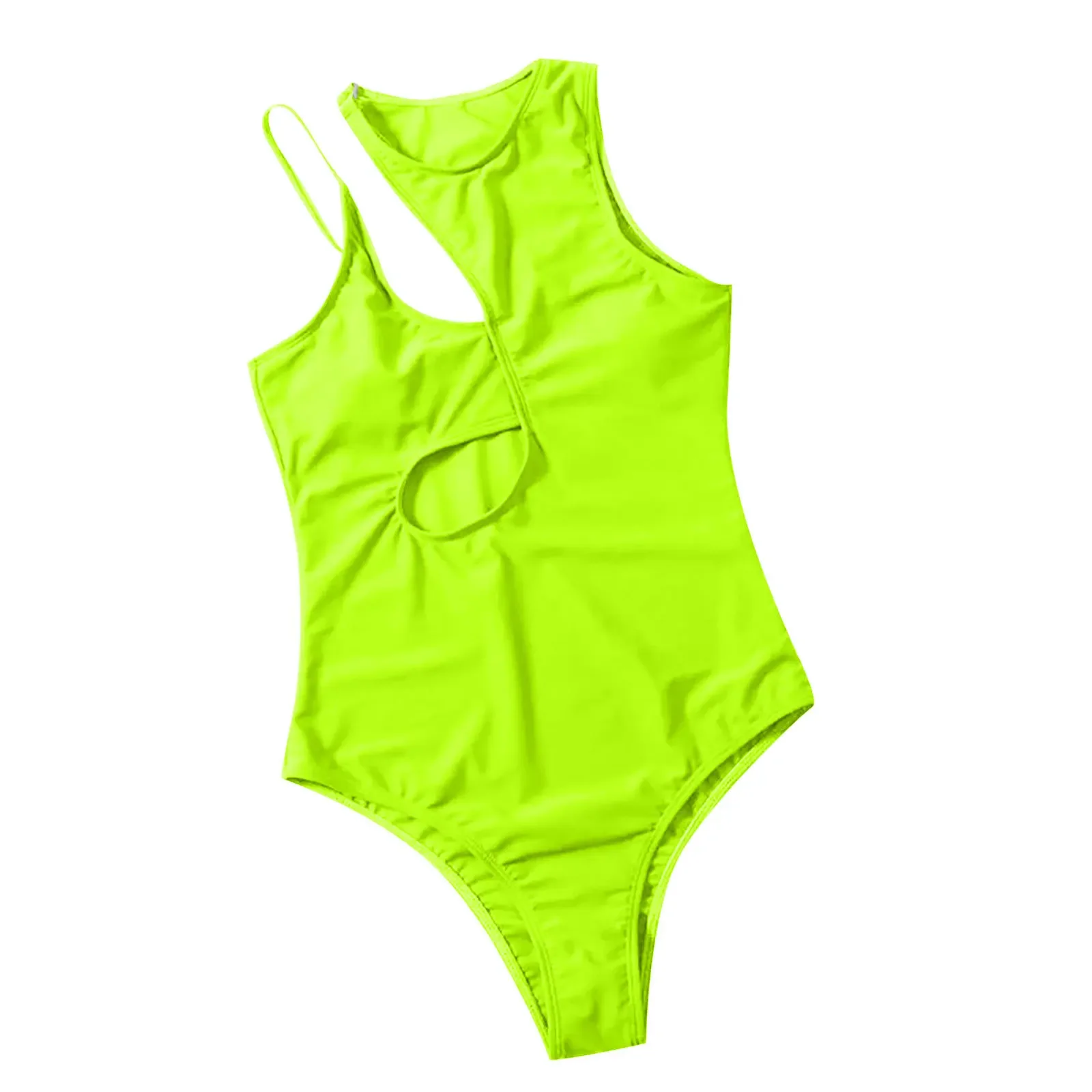 Customized LOGO Cute One Piece Swimwear Bikini Hollow Multi Color One Shoulder Sexy Swimwear women one piece swimsuit