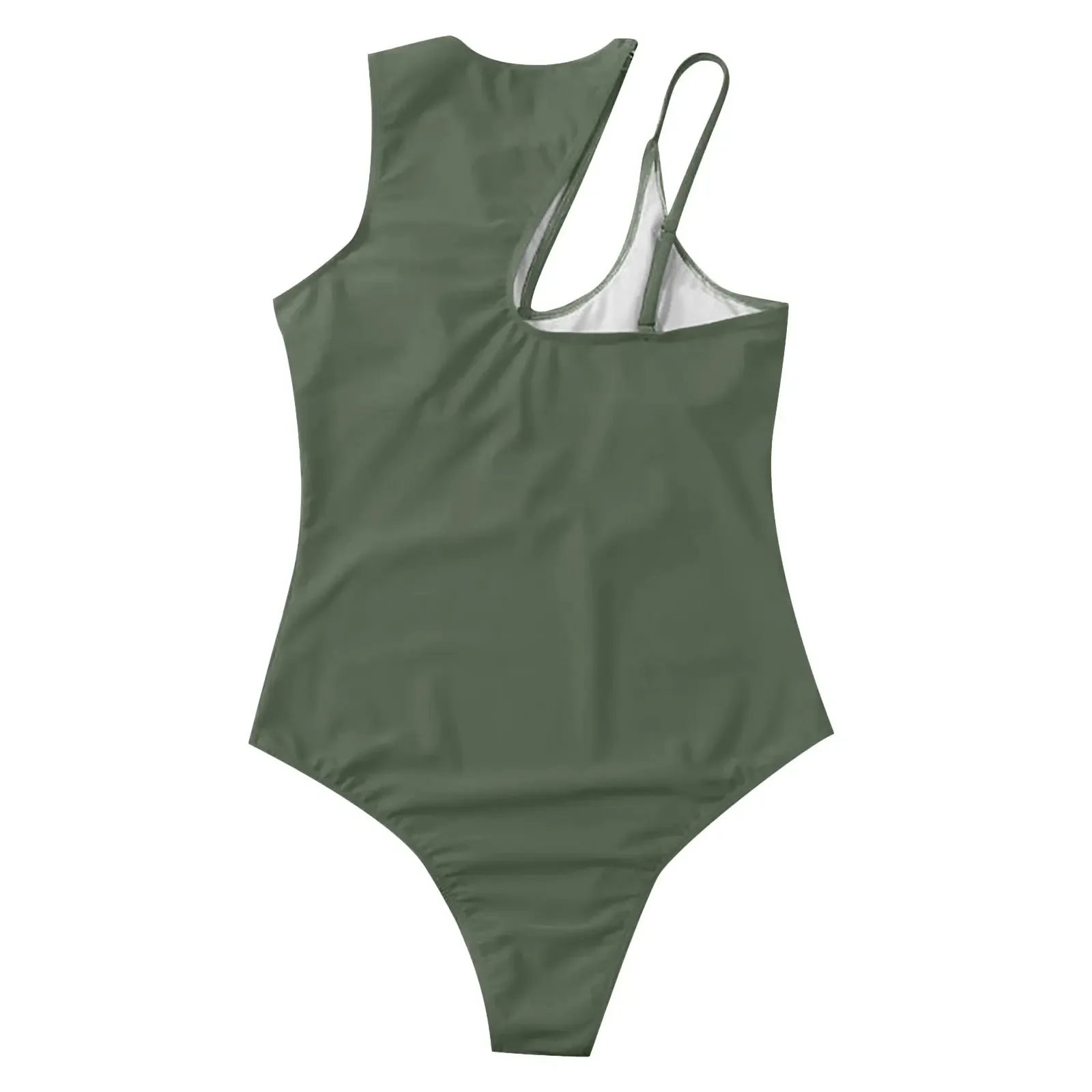 Customized LOGO Cute One Piece Swimwear Bikini Hollow Multi Color One Shoulder Sexy Swimwear women one piece swimsuit